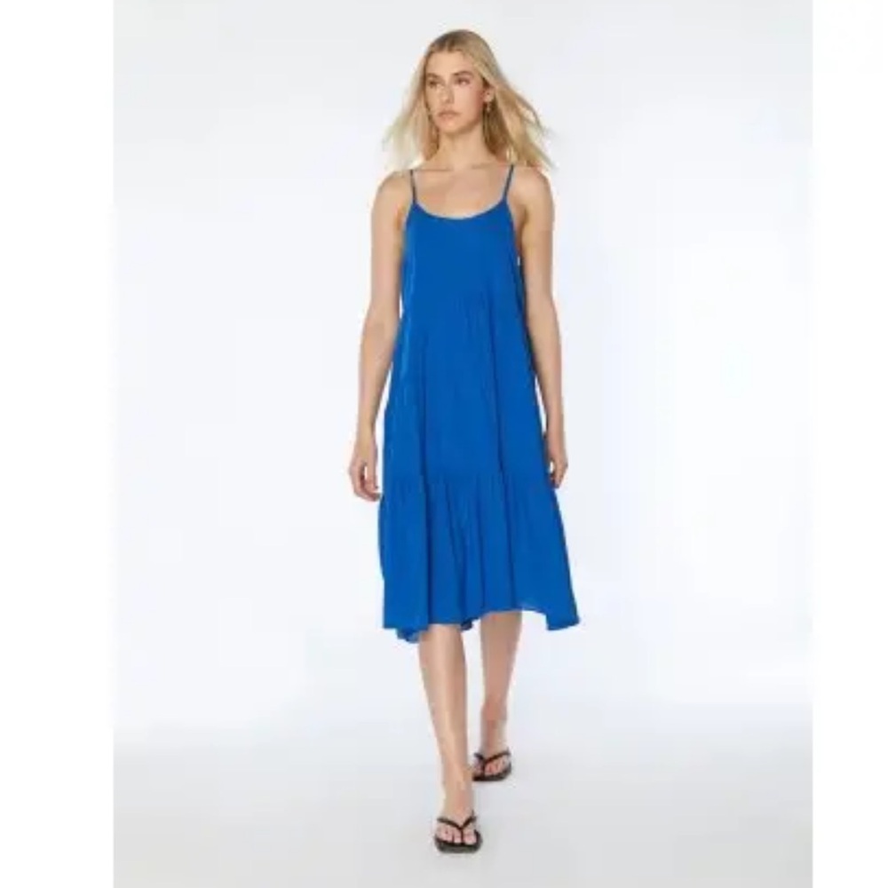 Oak + Fort Blue Midi Skirt